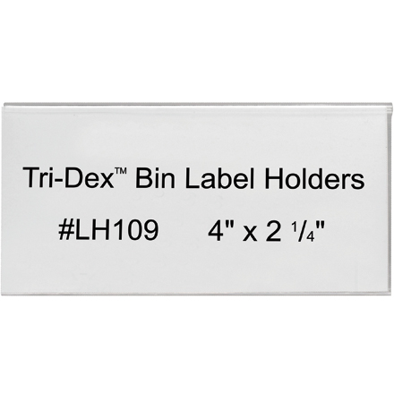 4 x 2 <span class='fraction'>1/4</span>" Tri-Dex<span class='tm'>™</span> Bin Label Holders