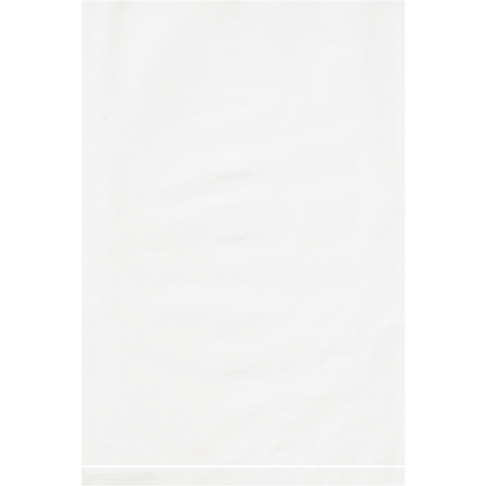 6 x 9" - 2 Mil White Flat Poly Bags (100 Pack)