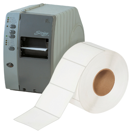 4 x 3" White Removable Thermal Transfer Labels