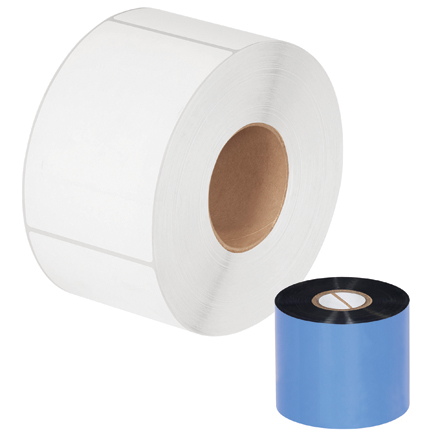 2.36" x 1476' Black Thermal Transfer Ribbons - Wax