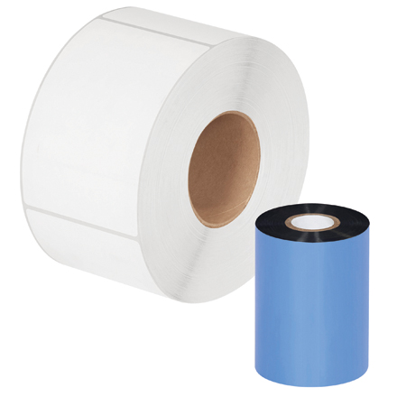 3.50" x 1181' Black Thermal Transfer Ribbons - Wax