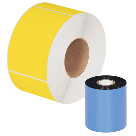 2.36" x 1476' Black Thermal Transfer Ribbons- Wax/Resin